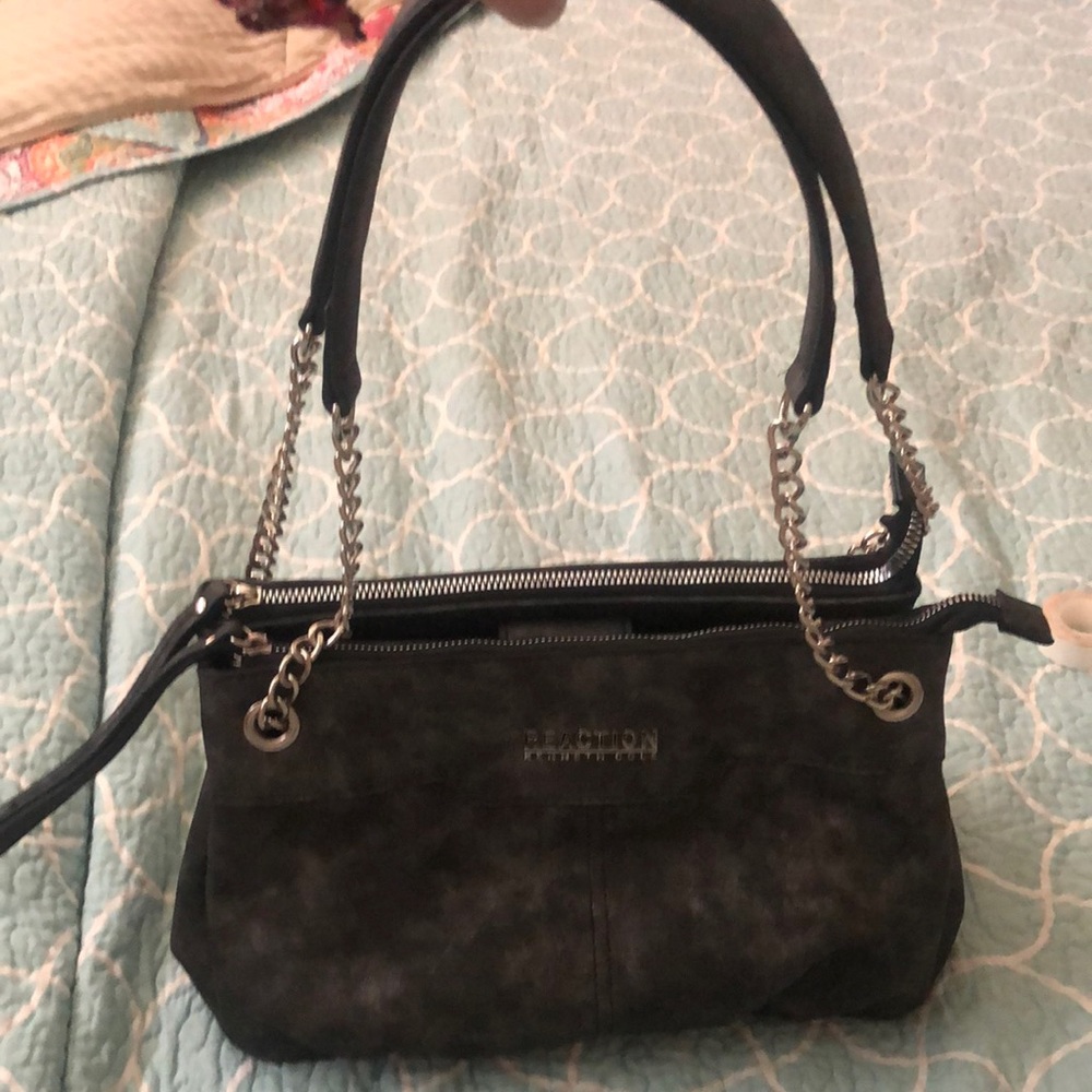 REACTION Kenneth Cole, distressed black purse